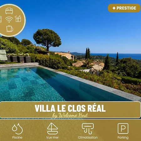 Le Clos Real, D'exception Avec Vue Mer, Piscine Chauffee A Debordement, Golfe De Saint Tropez Villa *