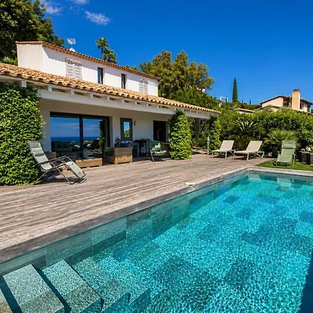 Le Clos Real, D'exception Avec Vue Mer, Piscine Chauffee A Debordement, Golfe De Saint Tropez Villa *